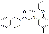 (9ci)-2-[(2-乙基-2,3-二氫-6-甲基-3-氧代-4H-1,4-苯并噁嗪-4-基)乙?；鵠-1,2,3,4-四氫-異喹啉結(jié)構(gòu)式_606120-31-4結(jié)構(gòu)式