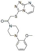 (9ci)-1-(2-甲氧基苯基)-4-[(1,2,4-噻唑并[4,3-a]嘧啶-3-基硫代)乙?；鵠-哌嗪結(jié)構(gòu)式_606121-75-9結(jié)構(gòu)式