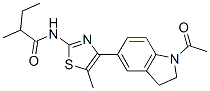 (9ci)-n-[4-(1-乙?；?2,3-二氫-1H-吲哚-5-基)-5-甲基-2-噻唑]-2-甲基-丁酰胺結(jié)構(gòu)式_606121-88-4結(jié)構(gòu)式