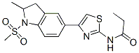 (9CI)-N-[4-[2,3-二氫-2-甲基-1-(甲基磺?；?-1H-吲哚-5-基]-2-噻唑]-丙酰胺結(jié)構(gòu)式_606122-01-4結(jié)構(gòu)式