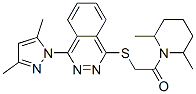 (9ci)-1-[[[4-(3,5-二甲基-1H-吡唑-1-基)-1-二氮雜萘]硫代]乙?；鵠-2,6-二甲基-哌啶結(jié)構(gòu)式_606122-46-7結(jié)構(gòu)式