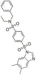 (9ci)-4-[(5,6-二甲基-1H-苯并咪唑-1-基)磺?；鵠-n-乙基-n-(苯基甲基)-苯磺酰胺結(jié)構(gòu)式_606131-17-3結(jié)構(gòu)式