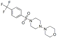 (9ci)-1-(4-嗎啉)-4-[[4-(三氟甲基)苯基]磺?；鵠-哌嗪結(jié)構(gòu)式_606132-06-3結(jié)構(gòu)式