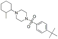 (9ci)-1-[[4-(1,1-二甲基乙基)苯基]磺?；鵠-4-(2-甲基環(huán)己基)-哌嗪結(jié)構(gòu)式_606133-34-0結(jié)構(gòu)式