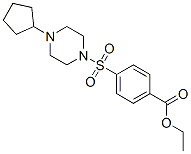 Benzoic acid, 4-[(4-cyclopentyl-1-piperazinyl)sulfonyl]-, ethyl ester (9ci) Structure,606133-94-2Structure