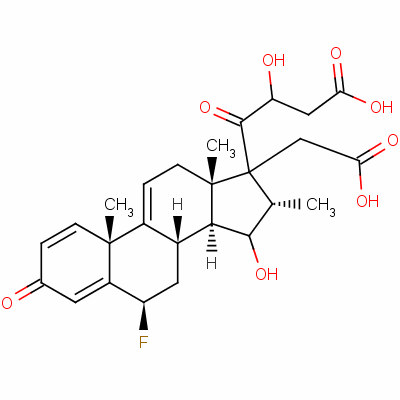 6beta-氟-17,21-二羥基-16alpha-甲基孕甾-1,4,9(11)-三烯-3,20-二酮 17,21-二(乙酸酯)結(jié)構(gòu)式_60864-39-3結(jié)構(gòu)式