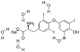 Sodium levothyroxine pentahydrate Structure,6106-07-6Structure