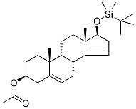 3-O-乙酰基-17-O-叔-丁基二甲基硅烷基5,14-雄甾二烯-3beta,17beta-二醇結(jié)構(gòu)式_61252-31-1結(jié)構(gòu)式
