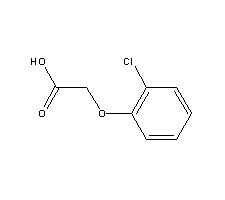 鄰氯苯氧乙酸結(jié)構(gòu)式_614-61-9結(jié)構(gòu)式
