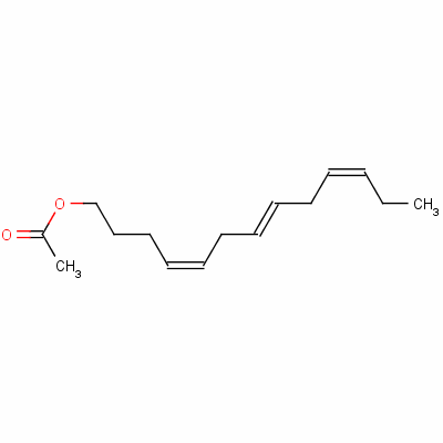 (Z,E,Z)-十三碳-4,7,10-三烯-1-基乙酸酯結(jié)構(gòu)式_61810-56-8結(jié)構(gòu)式