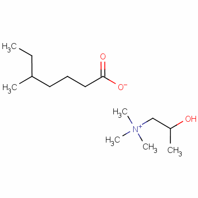 (2-Hydroxypropyl)trimethylammonium 2-ethylhexanoate Structure,62314-22-1Structure