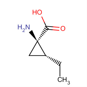 (1r,2r)-(9ci)-1-氨基-2-乙基環(huán)丙烷羧酸結(jié)構(gòu)式_63393-57-7結(jié)構(gòu)式