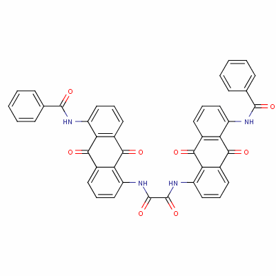 N,N-雙[5-(苯甲?；被?-9,10-二氫-9,10-二氧代-1-蒽]-乙烷二酰胺結(jié)構(gòu)式_6370-75-8結(jié)構(gòu)式