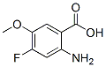 Benzoic acid, 2-amino-4-fluoro-5-methoxy-(9ci) Structure,637347-90-1Structure