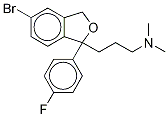 3-(5-溴-1-(4-氟苯基)-1,3-二氫異苯并呋喃-1-基)-N,N-二甲基丙烷-1-胺結構式_64169-39-7結構式
