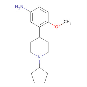 3-(1-環(huán)戊基-4-哌啶基)-4-甲氧基苯胺結(jié)構(gòu)式_648901-25-1結(jié)構(gòu)式