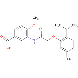 3-(2-(2-異丙基-5-甲基苯氧基)乙酰氨基)-4-甲氧基苯甲酸結構式_649773-92-2結構式