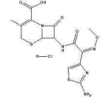 鹽酸頭孢他美結(jié)構(gòu)式_65052-63-3結(jié)構(gòu)式