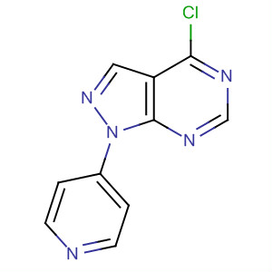 4-氯-1-(4-吡啶)-1H-吡唑并[3,4-d]嘧啶結(jié)構(gòu)式_650638-07-6結(jié)構(gòu)式