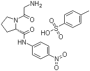 甘氨?；?L-輔氨酰-(N)-對硝基苯胺-對甲苯磺酸鹽；(H-甘氨酸-脯氨酸-pNA對甲苯磺酸鹽)結(jié)構(gòu)式_65096-46-0結(jié)構(gòu)式