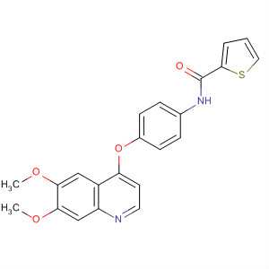 N-{4-[(6,7-二甲氧基-4-喹啉基)氧基]苯基}-2-噻吩羧酰胺結(jié)構(gòu)式_651054-51-2結(jié)構(gòu)式