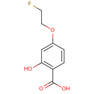 Benzoic acid, 4-(2-fluoroethoxy)-2-hydroxy-(9ci) Structure,651331-95-2Structure