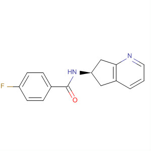 (9ci)-n-[(6r)-6,7-二氫-5H-環(huán)戊并[b]吡啶-6-基]-4-氟-苯甲酰胺結(jié)構(gòu)式_654675-40-8結(jié)構(gòu)式