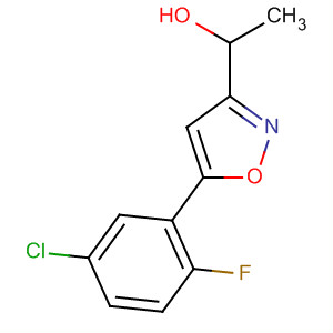 1-[5-(5-氯-2-氟苯基)異噁唑-3-基]乙醇結(jié)構(gòu)式_657425-15-5結(jié)構(gòu)式