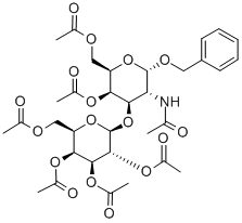 2-乙酰氨基-4,6-O-亞芐基-3-O-(2,3,4,6-四-O-乙?；?β-D-半乳糖基-2-脫氧-α-D-吡喃葡萄糖苷芐酯結(jié)構(gòu)式_67313-30-8結(jié)構(gòu)式
