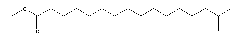 15-甲基十六烷酸甲酯結構式_6929-04-0結構式