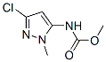 Carbamic acid, (3-chloro-1-methyl-1h-pyrazol-5-yl)-, methyl ester (9ci) Structure,695184-12-4Structure