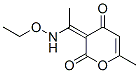 2H-pyran-2,4(3h)-dione, 3-[1-(ethoxyamino)ethylidene]-6-methyl-(9ci) Structure,695807-03-5Structure