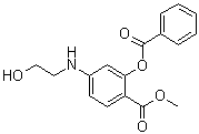 2-(苯甲?；趸?-4-[(2-羥基乙基)氨基]-苯甲酸甲酯結(jié)構(gòu)式_6964-98-3結(jié)構(gòu)式