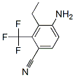 Benzonitrile, 4-amino-3-ethyl-2-(trifluoromethyl)-(9ci) Structure,697228-50-5Structure
