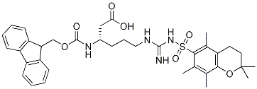 NΒ-FMOC-NΩ-(2,2,5,7,8-五甲基色滿-6-磺?；?-L-Β-高精氨酸結(jié)構(gòu)式_700377-76-0結(jié)構(gòu)式