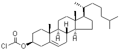 膽固醇甲酰氯結(jié)構(gòu)式_7144-08-3結(jié)構(gòu)式