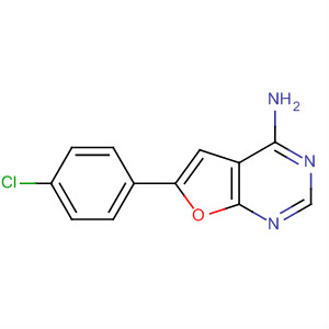 6-(4-氯苯基)-呋喃并[2,3-d]嘧啶-4-胺結(jié)構(gòu)式_744255-24-1結(jié)構(gòu)式