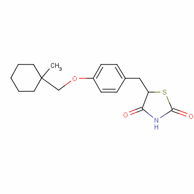 環(huán)格列酮結構式_74772-77-3結構式