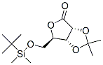 5-O-(叔丁基二甲硅烷基)-2,3-O-異亞丙基-D-核糖酸-γ-內(nèi)酯結構式_75467-36-6結構式