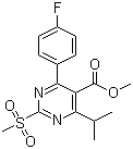 4-(4-氟苯基)-6-異丙基-2-(甲基磺?；?嘧啶-5-羧酸結(jié)構(gòu)式_799842-06-1結(jié)構(gòu)式