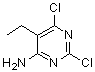 4-Pyrimidinamine, 2,6-dichloro-5-ethyl- Structure,81316-68-9Structure