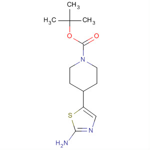 4-(2-氨基噻唑-5-基)哌啶-1-羧酸叔丁酯結構式_820231-21-8結構式