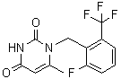 1-(2-氟-6-(三氟甲基)芐基)-6-甲基嘧啶-2,4(1H,3H)-二酮結(jié)構(gòu)式_830346-47-9結(jié)構(gòu)式