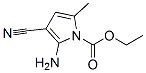 1H-pyrrole-1-carboxylicacid,2-amino-3-cyano-5-methyl-,ethylester(9ci) Structure,83362-00-9Structure