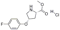 順式-(9CI)-4-(4-氟苯氧基)-L-脯氨酸甲酯鹽酸鹽結構式_83552-07-2結構式