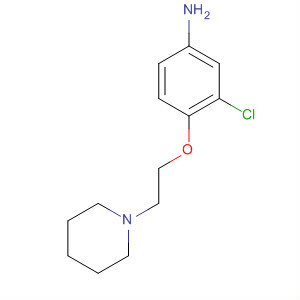 3-氯-4-[2-(1-哌啶基)乙氧基]苯胺結(jié)構(gòu)式_835633-67-5結(jié)構(gòu)式