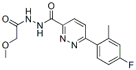 6-(4-氟-2-甲基苯基)-3-噠嗪羧酸-2-(甲氧基乙?；?肼結(jié)構(gòu)式_848953-33-3結(jié)構(gòu)式