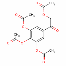 2-(乙?；趸?-1-[3,4,5-三(乙?；趸?苯基]-乙酮結(jié)構(gòu)式_85117-87-9結(jié)構(gòu)式