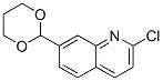 Quinoline, 2-chloro-7-(1,3-dioxan-2-yl)- (9ci) Structure,863549-12-6Structure