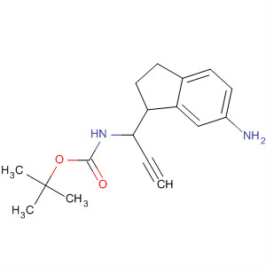 5-氨基-2,3-二氫-1H-茚-3-基-2-丙炔氨基甲酸叔丁酯結(jié)構(gòu)式_863987-54-6結(jié)構(gòu)式